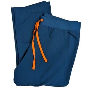 FIGS Women's Livingston Scrub Pants Blue Size XXL Petite T21003NP Nurse EMS